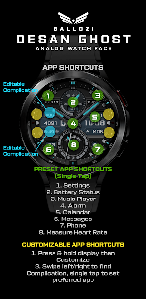 BALLOZI Desan Ghost Watch Face Screenshot 3