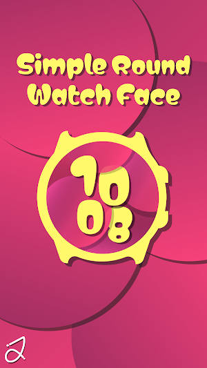 Simple Round Watch Face Screenshot 1