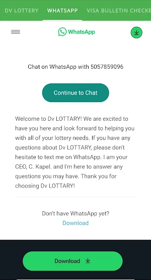 Dv Lottery Screenshot 3