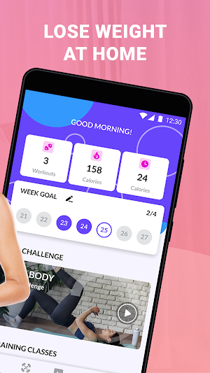 TrainUp Fitness Home Workout Screenshot 1