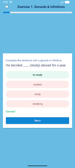 BAC English Prep 26 Exercises Screenshot 0