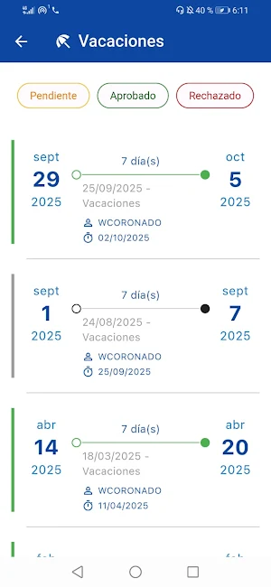MCP - Vacaciones Screenshot 3