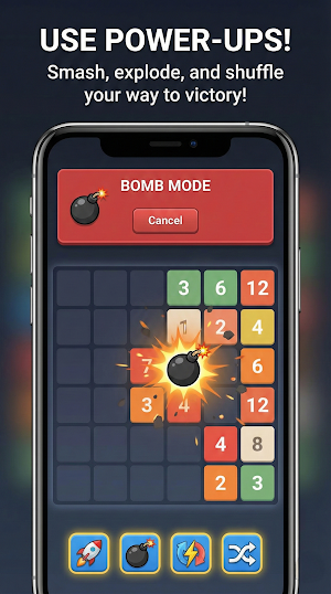 2048 Merge Numbers Puzzle Screenshot 2