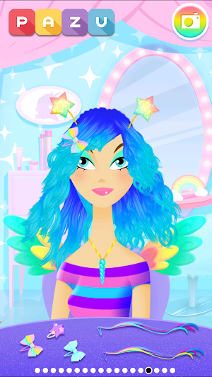 Girls Hair Salon Unicorn - Hairstyle kids games Screenshot 2
