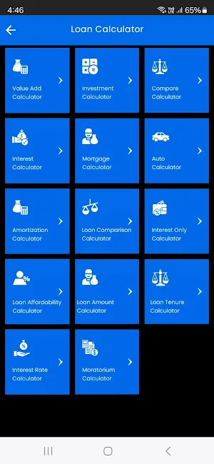 LoanCash - EMI Loan Calculator Screenshot 1