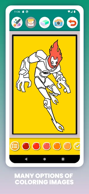 Ben Alien 10 Coloring Book Screenshot 3