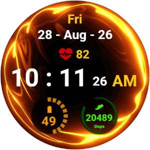 Fluid Lava Watch Face Screenshot 3