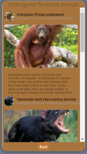 Endangered Animals by Makin Screenshot 1