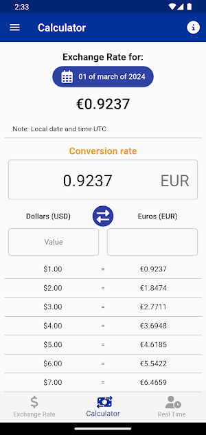 Dollar Euro Screenshot 1