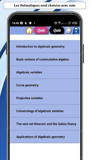 Algebraic Geometry Course Screenshot 1