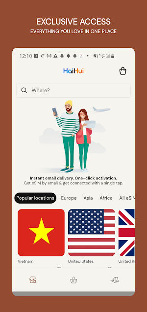 HaiHui: eSIM Store & Internet Screenshot 0