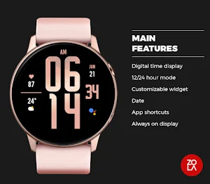 Rose Gold XL Watch Face Screenshot 1