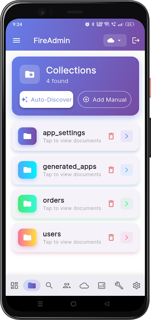 FireAdmin(Firebase Mobile App) Screenshot 2