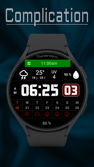 Weather Calendar Face Screenshot 2