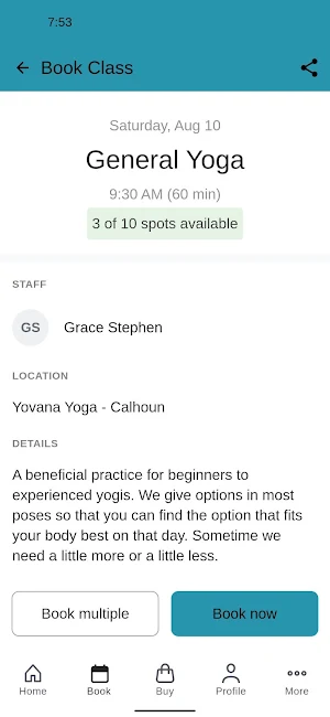 Yovana Yoga Screenshot 2