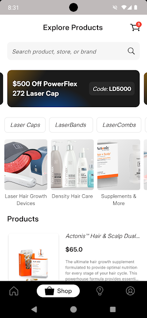 Hairmax® Screenshot 2