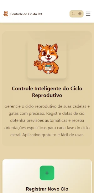 Controle de Cio do Pet Screenshot 0