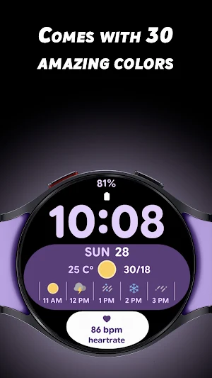 Aura Weather - Watch face Screenshot 1