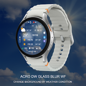 ACRO DW Glass Blur Watchface Screenshot 2
