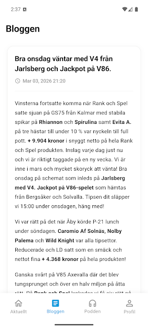 Travtjänsten Screenshot 1