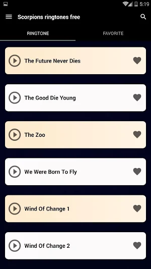 Scorpions ringtones free (offline) Screenshot 3