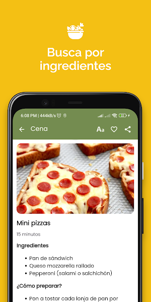Recetas de comida casera Screenshot 2