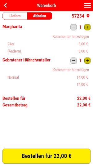 Pizzeria Torino Wilnsdorf Screenshot 1