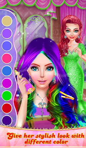 Wedding Princess Hair Design Dressup makeup Game Screenshot 1