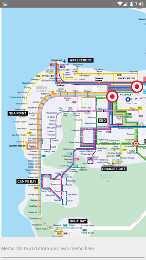 CAPE TOWN MYCITI BUS ROUTE MAP Screenshot 1