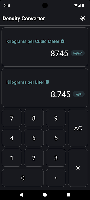 Density Converter Screenshot 3