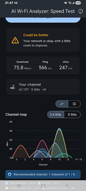AI Wi-Fi Analyzer: Speed Test Screenshot 2
