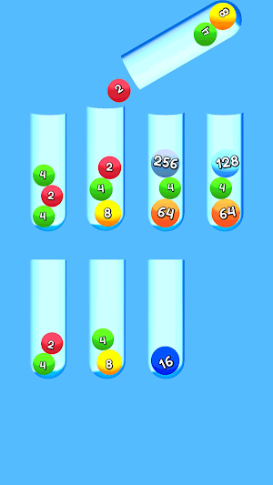 Ball Sort 2048 3D Screenshot 1
