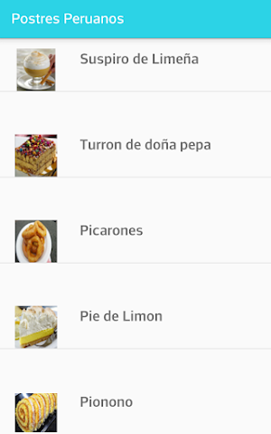 Recetas de Postres Screenshot 0