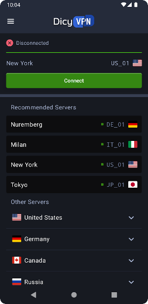 DicyVPN - Free VPN Screenshot 0