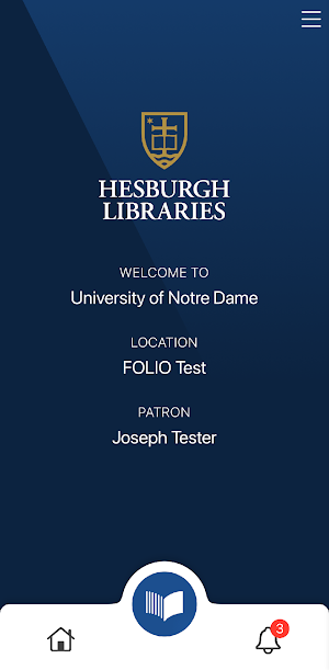 Notre Dame Libraries Checkout Screenshot 0