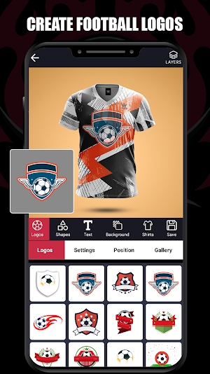 Football Jersey Maker- T Shirt Screenshot 1