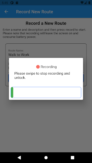 Easy Route Recorder Screenshot 2