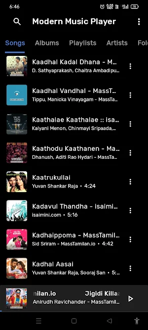 Modern Music Player Screenshot 0