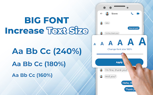 Enlarge Font: Enlarge text Screenshot 0