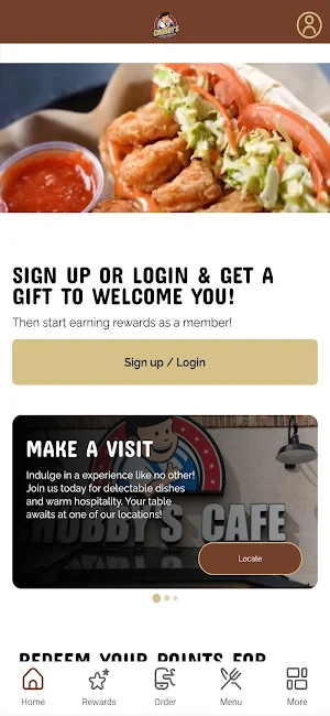 Chubby's App Screenshot 1