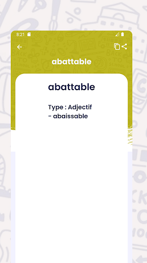 Dictionnaire Francais Synonyme Screenshot 2