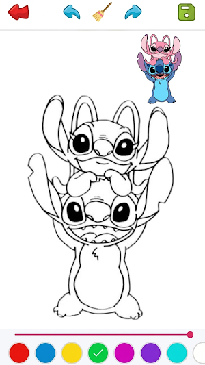 Stitch Coloring Book Game Screenshot 0