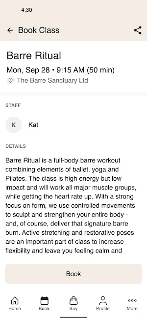 The Barre Sanctuary Screenshot 2
