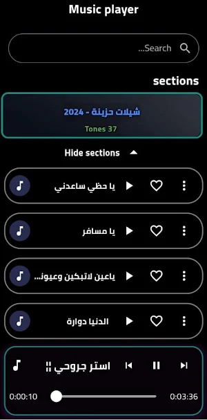 أجمل شيلات حزينة 2024 بدون نت Screenshot 1