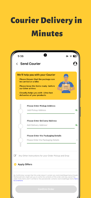 CloseBy:Courier Delivery App Screenshot 2