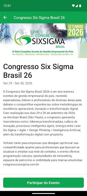 Congresso Six Sigma Brasil 26 Screenshot 1