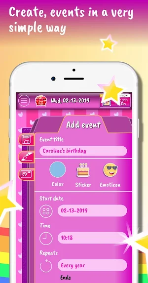 Unicorn Calendar Screenshot 2