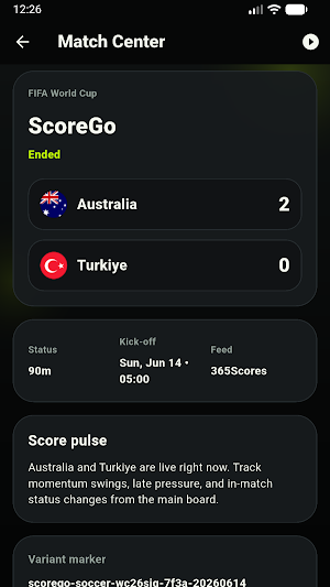 ScoreGo: Live Soccer Scores Screenshot 2