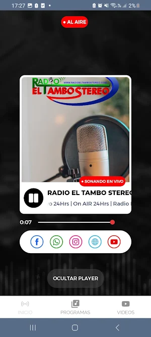 Radio El Tambo Stereo HD Screenshot 2