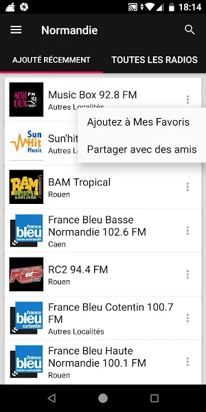Stations Radio de Normandie -  Screenshot 1